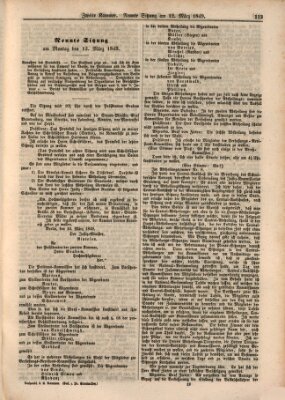 Verhandlungen der Zweiten Kammer. Stenographische Berichte über die Verhandlungen der Zweiten Kammer (Allgemeine preußische Staats-Zeitung) Montag 12. März 1849