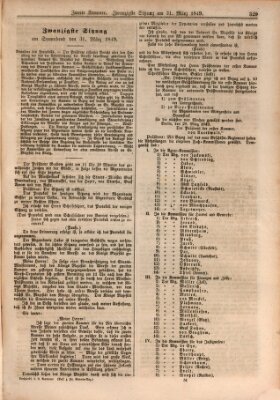 Verhandlungen der Zweiten Kammer. Stenographische Berichte über die Verhandlungen der Zweiten Kammer (Allgemeine preußische Staats-Zeitung) Samstag 31. März 1849