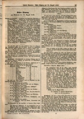 Verhandlungen der Zweiten Kammer. Stenographische Berichte über die Verhandlungen der Zweiten Kammer (Allgemeine preußische Staats-Zeitung) Mittwoch 22. August 1849