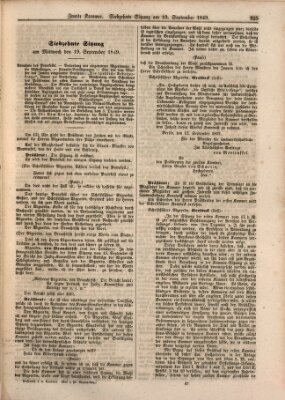 Verhandlungen der Zweiten Kammer. Stenographische Berichte über die Verhandlungen der Zweiten Kammer (Allgemeine preußische Staats-Zeitung) Mittwoch 19. September 1849