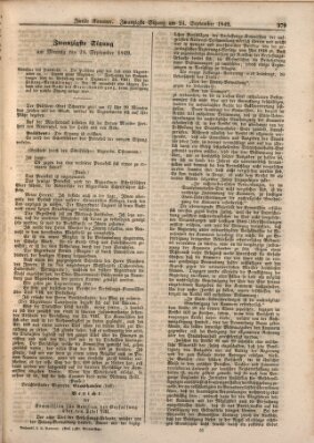 Verhandlungen der Zweiten Kammer. Stenographische Berichte über die Verhandlungen der Zweiten Kammer (Allgemeine preußische Staats-Zeitung) Montag 24. September 1849