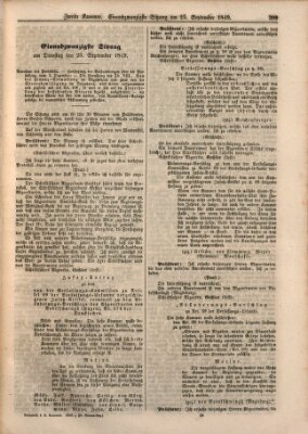 Verhandlungen der Zweiten Kammer. Stenographische Berichte über die Verhandlungen der Zweiten Kammer (Allgemeine preußische Staats-Zeitung) Dienstag 25. September 1849