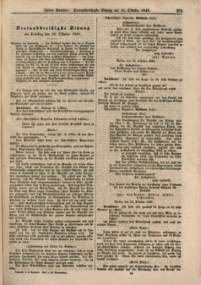 Verhandlungen der Zweiten Kammer. Stenographische Berichte über die Verhandlungen der Zweiten Kammer (Allgemeine preußische Staats-Zeitung) Dienstag 16. Oktober 1849