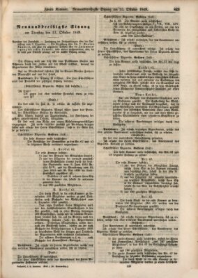 Verhandlungen der Zweiten Kammer. Stenographische Berichte über die Verhandlungen der Zweiten Kammer (Allgemeine preußische Staats-Zeitung) Dienstag 23. Oktober 1849