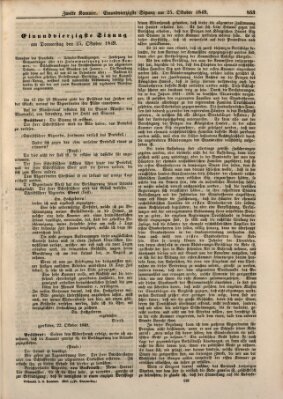 Verhandlungen der Zweiten Kammer. Stenographische Berichte über die Verhandlungen der Zweiten Kammer (Allgemeine preußische Staats-Zeitung) Donnerstag 25. Oktober 1849