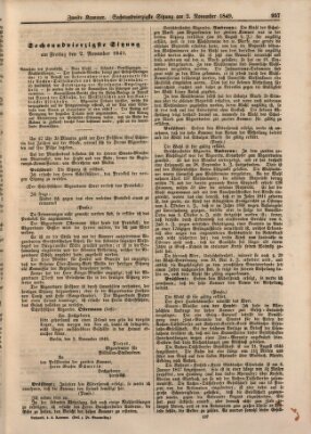 Verhandlungen der Zweiten Kammer. Stenographische Berichte über die Verhandlungen der Zweiten Kammer (Allgemeine preußische Staats-Zeitung) Freitag 2. November 1849