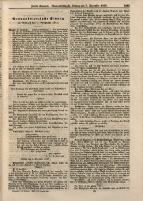 Verhandlungen der Zweiten Kammer. Stenographische Berichte über die Verhandlungen der Zweiten Kammer (Allgemeine preußische Staats-Zeitung) Mittwoch 7. November 1849