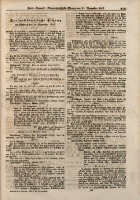 Verhandlungen der Zweiten Kammer. Stenographische Berichte über die Verhandlungen der Zweiten Kammer (Allgemeine preußische Staats-Zeitung) Mittwoch 14. November 1849