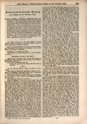 Verhandlungen der Zweiten Kammer. Stenographische Berichte über die Verhandlungen der Zweiten Kammer (Allgemeine preußische Staats-Zeitung) Dienstag 20. November 1849