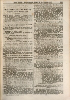 Verhandlungen der Zweiten Kammer. Stenographische Berichte über die Verhandlungen der Zweiten Kammer (Allgemeine preußische Staats-Zeitung) Freitag 23. November 1849