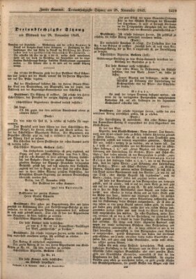 Verhandlungen der Zweiten Kammer. Stenographische Berichte über die Verhandlungen der Zweiten Kammer (Allgemeine preußische Staats-Zeitung) Mittwoch 28. November 1849