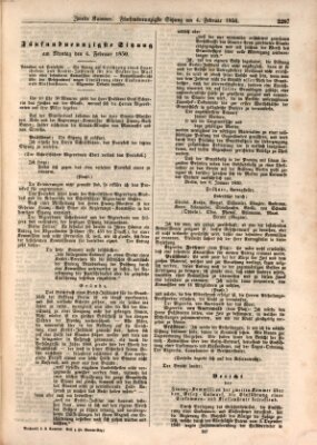 Verhandlungen der Zweiten Kammer. Stenographische Berichte über die Verhandlungen der Zweiten Kammer (Allgemeine preußische Staats-Zeitung) Montag 4. Februar 1850