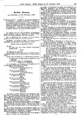 Verhandlungen der Zweiten Kammer. Stenographische Berichte über die Verhandlungen der Zweiten Kammer (Allgemeine preußische Staats-Zeitung) Donnerstag 28. November 1850