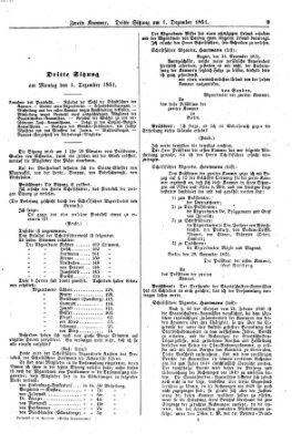 Verhandlungen der Zweiten Kammer. Stenographische Berichte über die Verhandlungen der Zweiten Kammer (Allgemeine preußische Staats-Zeitung) Montag 1. Dezember 1851