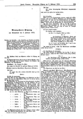 Verhandlungen der Zweiten Kammer. Stenographische Berichte über die Verhandlungen der Zweiten Kammer (Allgemeine preußische Staats-Zeitung) Samstag 5. Februar 1853