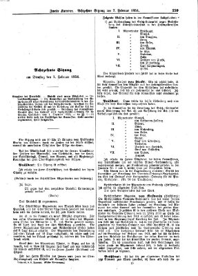 Verhandlungen der Zweiten Kammer. Stenographische Berichte über die Verhandlungen der Zweiten Kammer (Allgemeine preußische Staats-Zeitung) Dienstag 7. Februar 1854