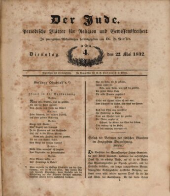 Der Jude Dienstag 22. Mai 1832