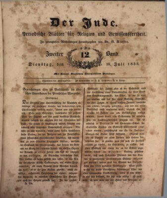 Der Jude Dienstag 16. Juli 1833