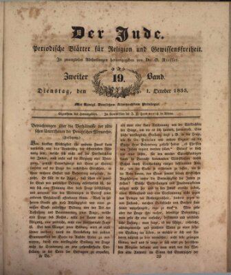 Der Jude Dienstag 1. Oktober 1833