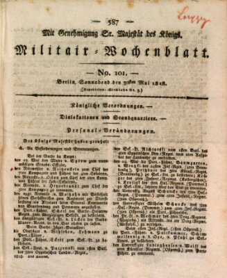 Militär-Wochenblatt Samstag 30. Mai 1818