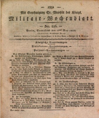 Militär-Wochenblatt Samstag 19. Mai 1821