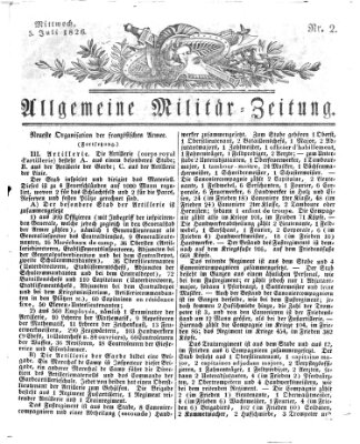 Allgemeine Militär-Zeitung Mittwoch 5. Juli 1826