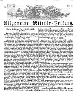 Allgemeine Militär-Zeitung Samstag 22. Juli 1826