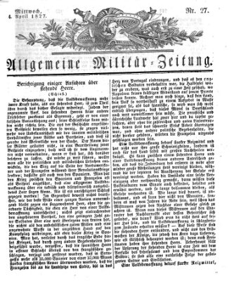 Allgemeine Militär-Zeitung Sonntag 4. März 1827