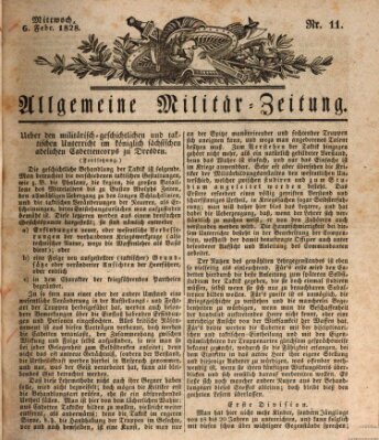 Allgemeine Militär-Zeitung Mittwoch 6. Februar 1828