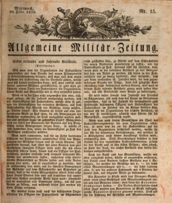 Allgemeine Militär-Zeitung Mittwoch 20. Februar 1828