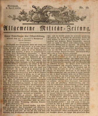 Allgemeine Militär-Zeitung Mittwoch 9. April 1828