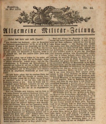 Allgemeine Militär-Zeitung Samstag 31. Mai 1828