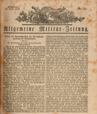 Allgemeine Militär-Zeitung Samstag 28. Juni 1828