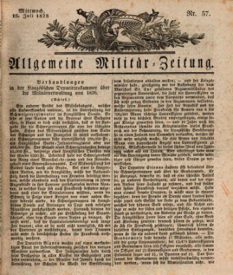 Allgemeine Militär-Zeitung Mittwoch 16. Juli 1828