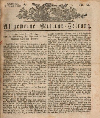 Allgemeine Militär-Zeitung Mittwoch 6. August 1828