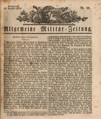 Allgemeine Militär-Zeitung Samstag 23. August 1828