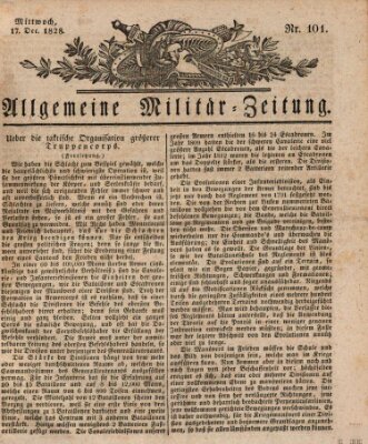 Allgemeine Militär-Zeitung Mittwoch 17. Dezember 1828