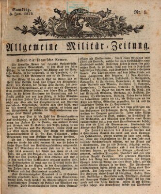 Allgemeine Militär-Zeitung Samstag 3. Januar 1829