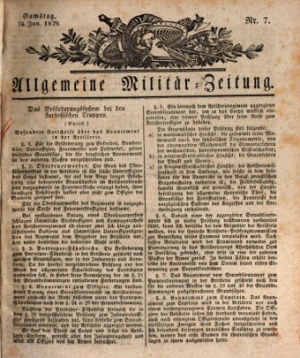 Allgemeine Militär-Zeitung Samstag 24. Januar 1829