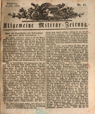 Allgemeine Militär-Zeitung Samstag 14. Februar 1829