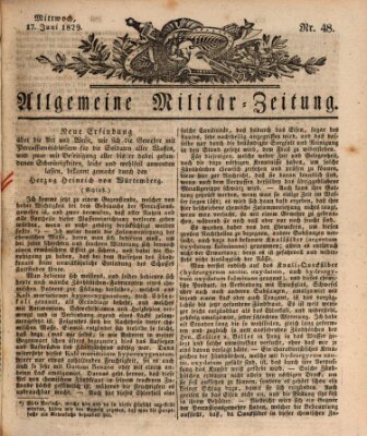 Allgemeine Militär-Zeitung Mittwoch 17. Juni 1829