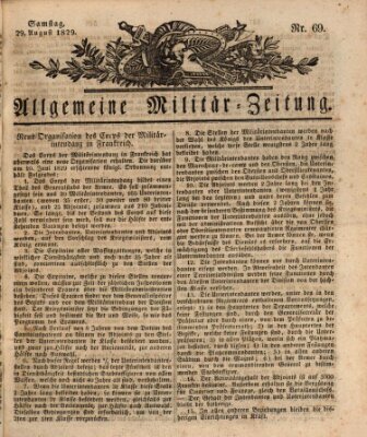 Allgemeine Militär-Zeitung Samstag 29. August 1829