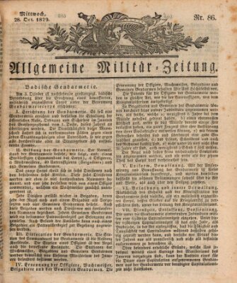 Allgemeine Militär-Zeitung Mittwoch 28. Oktober 1829