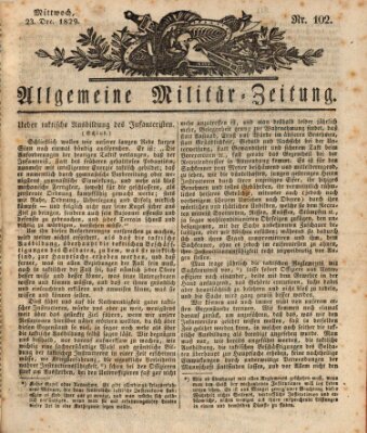 Allgemeine Militär-Zeitung Mittwoch 23. Dezember 1829