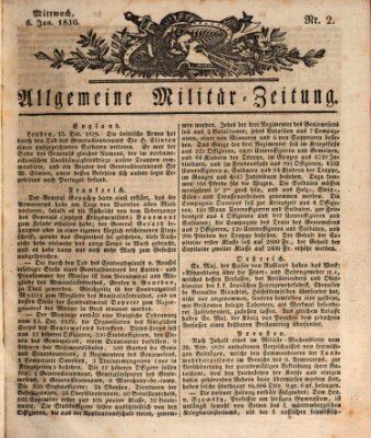 Allgemeine Militär-Zeitung Mittwoch 6. Januar 1830