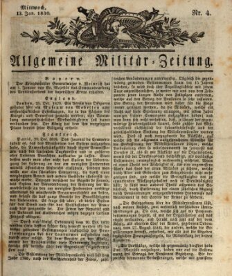 Allgemeine Militär-Zeitung Mittwoch 13. Januar 1830