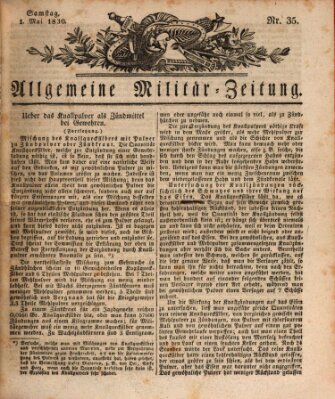 Allgemeine Militär-Zeitung Samstag 1. Mai 1830