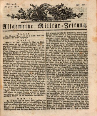 Allgemeine Militär-Zeitung Mittwoch 30. Juni 1830