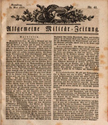 Allgemeine Militär-Zeitung Samstag 21. Mai 1831