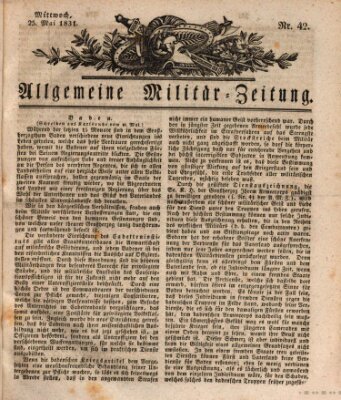 Allgemeine Militär-Zeitung Mittwoch 25. Mai 1831